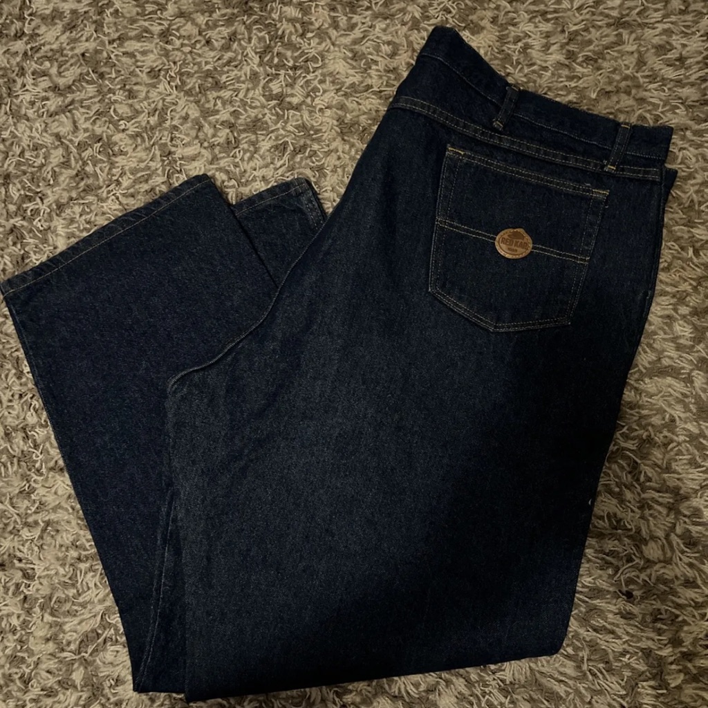 Red Kap Classic Work Jeans Denim Blue Mens Size 50x30 100%Cotton